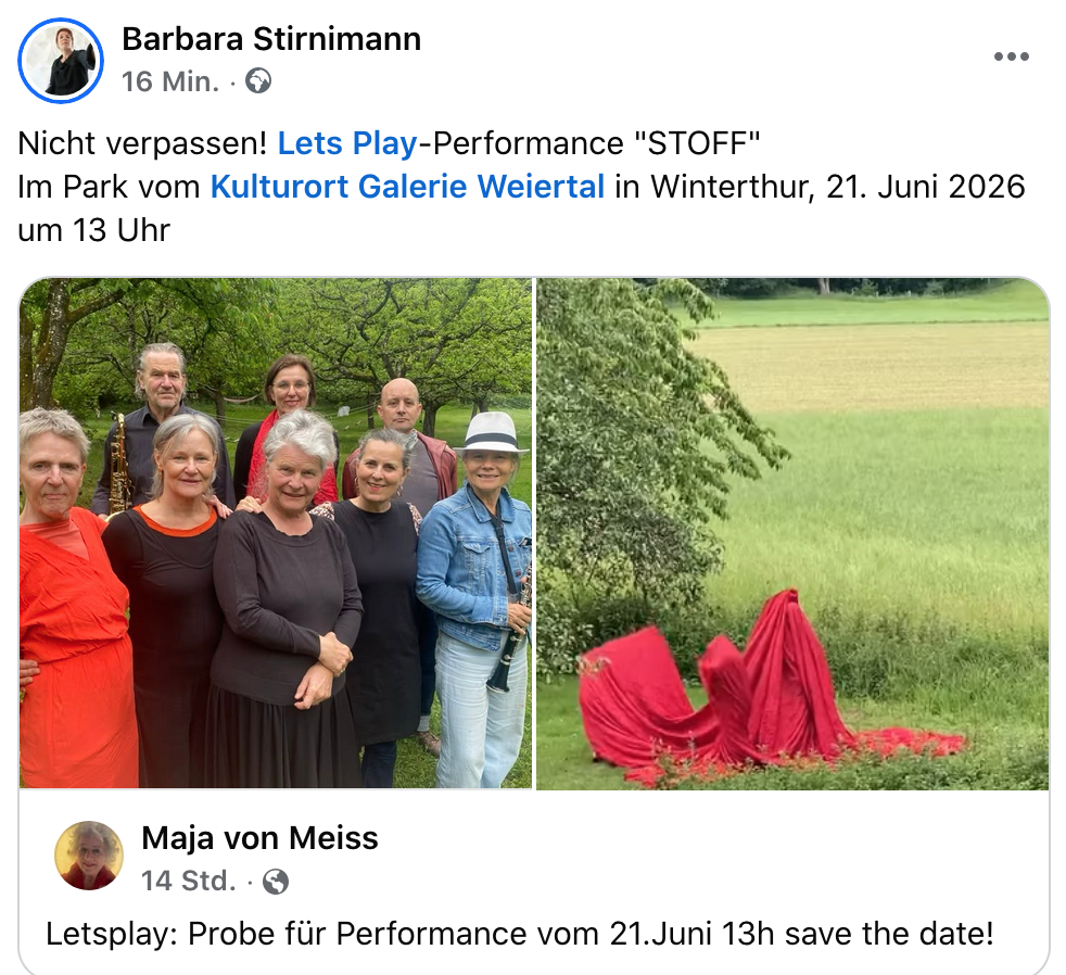 Einladung zur Performance